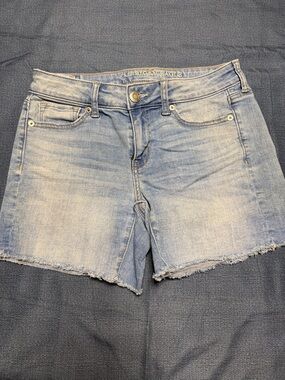 American Eagle Outfitters Light Blue Denim Cutoff Shorts